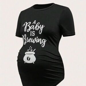 ✨HOST PICK✨ SHEIN Black Maternity tshirt 💥BUY 2 GET 1 FREE💥